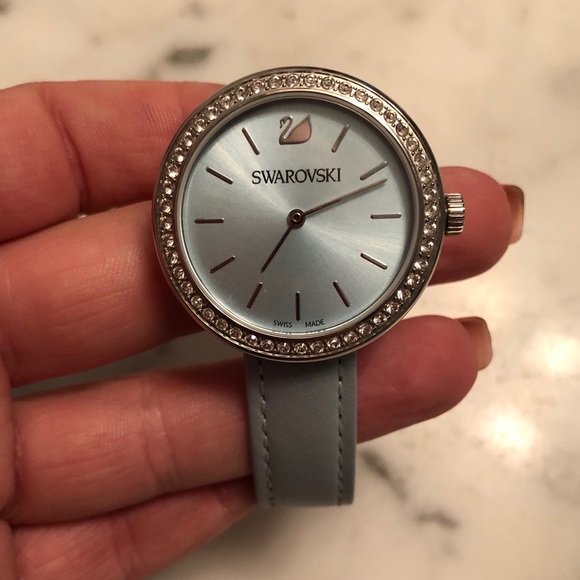 Swarovski Accessories - Beautiful like new Tiffany Blue Swarovski watch